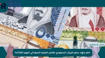 «كم بلغ» سعر الريال السعودي مقابل الجنيه السوداني اليوم الثلاثاء؟